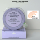  Phấn nước căng bóng da Cải thiện nhăn Hàn Quốc Thuần chay THE FACE SHOP Ink Lasting Cushion Mesh Glow Cushion SPF35 PA++ 12g 