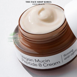  Kem dưỡng thuần chay chống lão hoá, săn chắc, căng bóng da The Face Shop Alltimate Vegan Mucin Peptide 8 Cream 50ml 