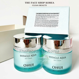 Bộ kem dưỡng cấp nước dưỡng ẩm da sáng toàn diện OHUI Miracle Aqua Gel Cream 50ml + 50ml 