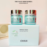  Bộ kem dưỡng cấp nước dưỡng ẩm da sáng toàn diện OHUI Miracle Aqua Gel Cream 50ml + 50ml 