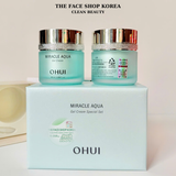  Bộ kem dưỡng cấp nước dưỡng ẩm da sáng toàn diện OHUI Miracle Aqua Gel Cream 50ml + 50ml 