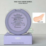  Phấn nước căng bóng da Cải thiện nhăn Hàn Quốc Thuần chay THE FACE SHOP Ink Lasting Cushion Mesh Glow Cushion SPF35 PA++ 12g 