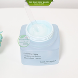 Kem Dưỡng Bổ Sung Độ Ẩm Cấp Nước Làm Dịu Da Thuần Chay THEFACESHOP The Therapy Vegan Moisture Blending Cream 60ml 