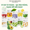  Mặt nạ giấy The Face Shop dưỡng ẩm trắng da cấp ẩm tốt Hàn Quốc Real Nature Face Mask 20g Mix Ngẫu Nhiên 