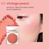  Phấn má hồng bắt sáng The Face Shop fmgt Veil Glow Blusher 5g rạng rỡ bền tông nhẹ mịn 