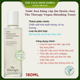  [DATE 05/2026] Nước hoa hồng chống lão hóa da THE THERAPY Vegan Blending Toner 180ml 