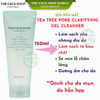  Sữa Rửa Mặt Sạch Sâu Se Mịn Lỗ Chân Lông Cho Da Dầu Mụn THEFACESHOP TEA TREE PORE CLARIFYING GEL CLEANSER 150ml 
