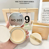  Phấn phủ trang điểm dạng nén cao cấp 2 trong 1 Gold Collagen Ampoule Two Way Pact The Face Shop fmgt 9.5g SPF40 PA+++ 