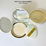  Phấn phủ trang điểm dạng nén cao cấp 2 trong 1 Gold Collagen Ampoule Two Way Pact The Face Shop fmgt 9.5g SPF40 PA+++ 