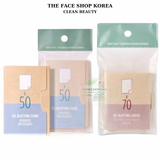  Giấy thấm hút dầu THEFACESHOP OIL BLOTTING LINENS 