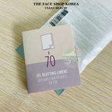  Giấy thấm hút dầu THEFACESHOP OIL BLOTTING LINENS 