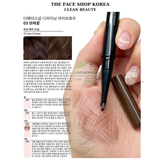  [Best Seller] Chì kẻ mày hai đầu TheFaceShop Designing Eyebrow Pencil 0.3G 