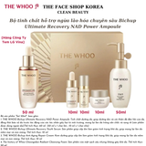  Bộ Tinh chất tăng cường hỗ trợ ngừa lão hóa chuyên sâu The Whoo Bichup Ultimate Recovery NAD Power Ampoule Special Set 5sp 