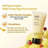  Sữa rửa mặt thuần chay làm sáng da cấp ẩm Belif Super Knights 150ml 