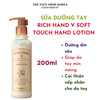  Sữa Dưỡng Tay Cung Cấp Ẩm THE FACE SHOP Rich Hand V Soft Touch Hand Lotion 200ml 