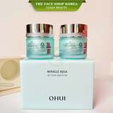  [Hàng Công Ty] Bộ kem dưỡng cấp nước dưỡng ẩm da sáng toàn diên O HUI Miracle Aqua Gel Cream 50ml + 50ml 