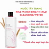  Nước Tẩy Trang Gạo Dịu Nhẹ THEFACESHOP Rice Water Bright Mild Cleansing Water 500ml 