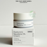  Kem Dưỡng Thuần Chay THE FACE SHOP Dưỡng Ẩm Mềm Da Alltimate Hyaluronic Squalane 1% Cream 50ml 