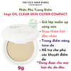  Phấn phủ trang điểm dạng nén nâng tông thấm hút nhờn THEFACESHOP fmgt OIL CLEAR SKIN COVER COMPACT 9g 