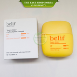  Kem Chống nắng dạng lỏng chiết xuất VITAMIN sáng da Belif Super Drops - Multi Vitamin Sunquid (SPF 50+, PA++++) 50ml 
