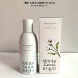  Nước hoa hồng trắng da dưỡng ẩm se khít lỗ chân lông The Face Shop White Seed Brightening Toner 160ml 