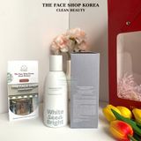  Nước hoa hồng trắng da dưỡng ẩm se khít lỗ chân lông The Face Shop White Seed Brightening Toner 160ml 