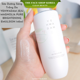  Sữa dưỡng sáng trắng da TheFaceShop YEHWADAM JEJU MAGNOLIA PURE BRIGHTENING EMULSION 140ml 