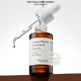  Tinh Chất Thuần chay Săn chắc da Chống lão hóa The Face Shop Alltimate Vegan Mucin Peptide 8 Serum 30ml 