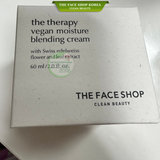  Kem Dưỡng Bổ Sung Độ Ẩm Cấp Nước Làm Dịu Da Thuần Chay THEFACESHOP The Therapy Vegan Moisture Blending Cream 60ml 