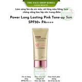  Kem chống nắng nâng tone trắng hồng TheFaceShop power long lasting pink tone up sun cream Spf50+ 50ML 