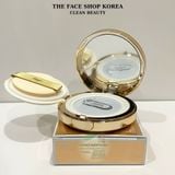 Kem Nền dạng nén TheFaceShop Gold Collagen Ampoule Glow Foundation FMGT SPF50+ PA+++ 15g 