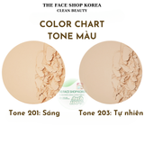  Lõi phấn phủ trang điểm nâng tone kiềm dầu Thefaceshop Gold Collagen Ampoule Two Way Pact refill 