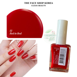  Sơn móng Cao cấp Dễ sơn Nhanh khô Màu sắc bền đẹp THE FACE SHOP fmgt easy gel NAIL POLISH 10ml 
