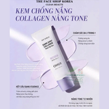  Kem chống nắng nâng tông che đốm thâm bổ sung Collagen OHUI Day Shield Dark Spot Collagen Tone Up Sun SPF50+ PA++ 