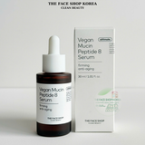  Tinh Chất Thuần chay Săn chắc da Chống lão hóa The Face Shop Alltimate Vegan Mucin Peptide 8 Serum 30ml 