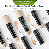  Kem che khuyết điểm 2 đầu THEFACESHOP Concealer Dual Veil 