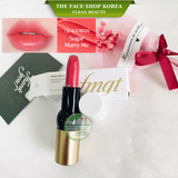  Son thỏi màu sắc đa dạng Căng bóng đẹp tự nhiên Hàn Quốc The Face Shop fmgt NEW BOLD SHEER GLOW LIPSTICK 3.5g 