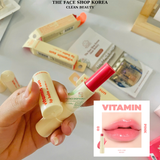  Son dưỡng môi có màu Chống nắng bảo vệ môi THE FACE SHOP Vitamin Sun Lip Balm 3.9g 