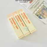  Son dưỡng môi có màu Chống nắng bảo vệ môi THE FACE SHOP Vitamin Sun Lip Balm 3.9g 