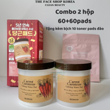  Hộp 60 miếng bông cà rốt  làm dịu mẩn đỏ và mát da SKINFOOD Carrot Carotene Calming Water Pad/ Toner Pad Carrot skinfood 