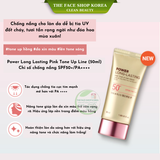  Kem chống nắng nâng tone trắng hồng TheFaceShop power long lasting pink tone up sun cream Spf50+ 50ML 