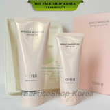  [Hàng Công Ty] Bộ sữa rửa mặt dưỡng ẩm OHUI Miracle Moisture Cleansing Foam 200ml + 100ml 