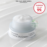  Kem Dưỡng Thuần Chay THE FACE SHOP Dưỡng Ẩm Mềm Da Alltimate Hyaluronic Squalane 1% Cream 50ml 