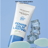  Kem chống nắng Dưỡng da mát mịn THE FACE SHOP POWER CALM LASTING Hydro fit Cooling Sun Serum SPF50+PA++++ 50ml 