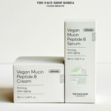  Tinh Chất Thuần chay Săn chắc da Chống lão hóa The Face Shop Alltimate Vegan Mucin Peptide 8 Serum 30ml 
