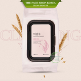  Khăn Giấy Tẩy Trang Làm Sáng Da TheFaceShop RICE WATER BRIGHT CLEANSING WIPES 