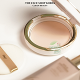  Phấn phủ trang điểm dạng nén cao cấp 2 trong 1 Gold Collagen Ampoule Two Way Pact The Face Shop fmgt 9.5g SPF40 PA+++ 