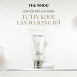  Sữa rửa mặt dưỡng trắng, sạch bụi bẩn dầu nhờn The Whoo Gong Jin Hyang Brightening Cleansing Foam 180ml 