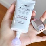  Kem chống nắng nâng tone  hiệu chỉnh màu da d'Alba Waterfull Tone Up PURPLE Correcting Sun Cream SPF50+ PA++++ 50ml 