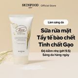  Sữa Rửa Mặt Có Hạt Gạo Làm Trắng Da Và Tẩy Da Chết Skinfood Rice Daily Brightening Scrub Foam 150Ml 